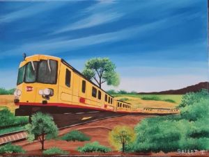 Voir le détail de cette oeuvre: LE TRAIN JAUNE